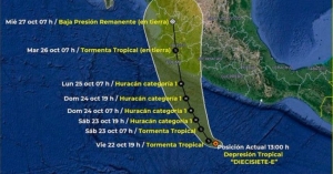 &ldquo;Rick&rdquo; impactar&aacute; entre Colima y Michoac&aacute;n como hurac&aacute;n