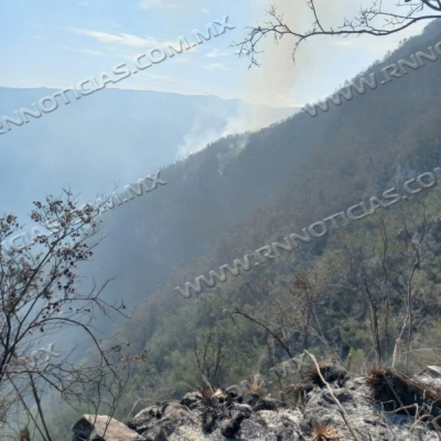 Contin&uacute;a combate de incendios forestales
