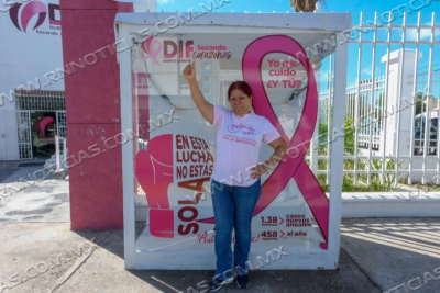 INSTALA DIF POR SEGUNDO A&Ntilde;O CONSECUTIVO CABINA DE CONCIENTIZACI&Oacute;N CONTRA EL C&Aacute;NCER DE MAMA; INVITAN A TOMARSE LA FOTO