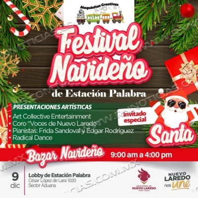 "M&aacute;gico Festival Navide&ntilde;o en Estaci&oacute;n Palabra 'Gabriel Garc&iacute;a M&aacute;rquez' este 9 de diciembre"