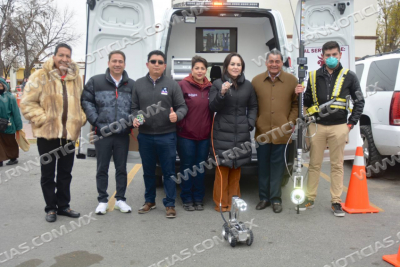 NUEVO LAREDO ES EL PRIMER MUNICIPIO EN EL ESTADO CON SISTEMA ROBOTIZADO PARA DETECTAR FALLAS EN TUBER&Iacute;AS