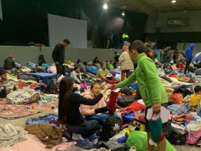 Frío ártico dejó 4,500 refugiados en Tamaulipas