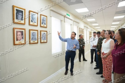 CARMEN LILIA CANTUROSAS HONRA LA HISTORIA DE NUEVO LAREDO CON GALER&Iacute;A DE LOS PRESIDENTES E INAUGURA NUEVO ESPACIO CIUDADANO