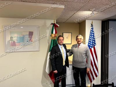 Gobernador y Embajador de M&eacute;xico en EU promueven inversiones para Tamaulipas