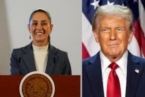 Claudia Sheinbaum y Trump tuvieron su primera conversaci&oacute;n v&iacute;a telef&oacute;nica