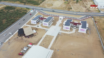 Inauguran e inicia operaciones la Preparatoria Autosustentable de la Universidad Autónoma de Tamaulipas en Nuevo Laredo.