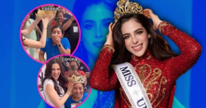 F&aacute;tima Bosch sorprende a enfermera al ponerle la corona de Miss Universo y cantarle en su cumplea&ntilde;os