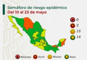 Semáforo: 14 estados ya se encuentran en color verde