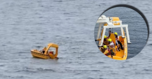 Se lanza al mar para salvar a su hija que cayó de un crucero