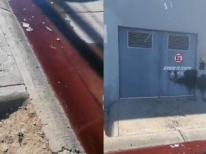 Captan terror&iacute;fico r&iacute;o de aguas negras con sangre en Sinaloa