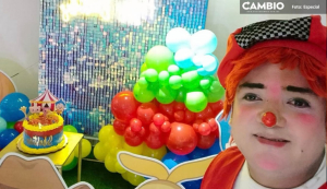 Payasito cambia sus shows por útiles escolares para sus hijas