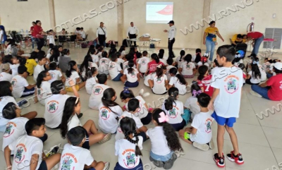 Guardia Estatal de G&eacute;nero lleva pl&aacute;tica preventiva a campamento de verano