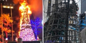 Indigente prende fuego a famoso árbol de Navidad en Nueva York