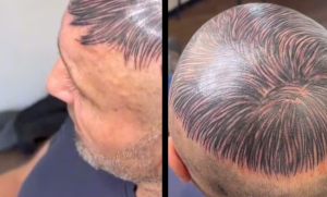 Se tat&uacute;a un peluqu&iacute;n y se vuelve viral