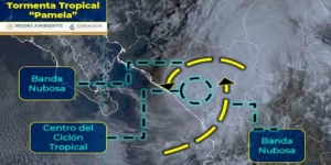 “Pamela” se degradará esta noche a baja presión: SMN
