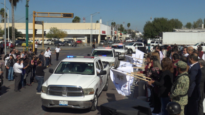 VIDEO Dan banderazo a Programa de Navidad Blanca en Nuevo Laredo
