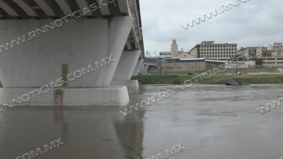 Incrementa nivel del r&iacute;o Bravo a dos metros en &aacute;rea de puentes internacionales