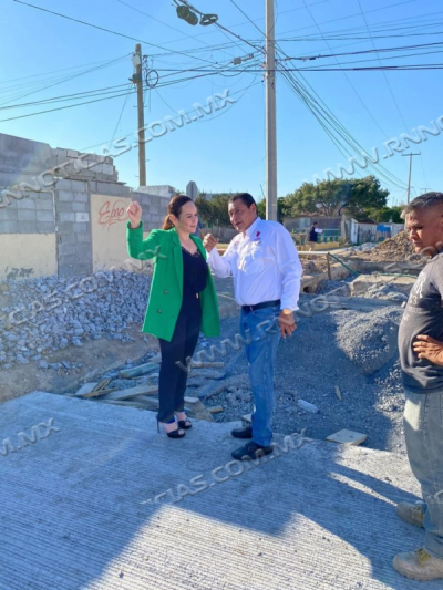 SUPERVISA ALCALDESA OBRAS DE INFRAESTRUCTURA URBANA AL SUR DE LA CIUDAD