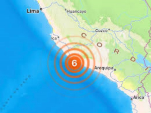 Per&uacute; registra sismo de magnitud 6.3