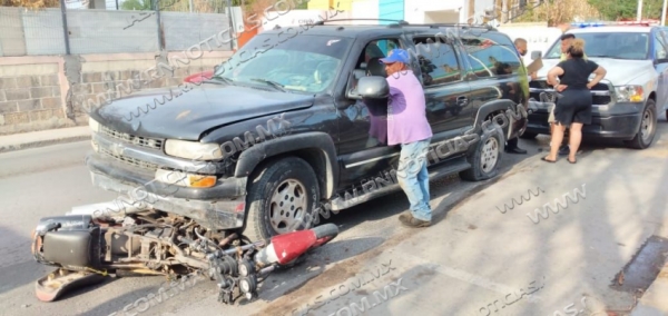 Embiste a motociclista en Nuevo Laredo