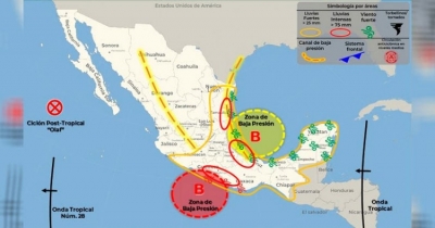 Vigilan sistema de baja presi&oacute;n que traer&iacute;a lluvias al Estado