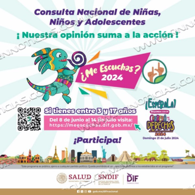 CONVOCA DIF A NI&Ntilde;EZ NEOLAREDENSE  A PARTICIPAR EN LA CONSULTA &iquest;ME ESCUCHAS? 2024
