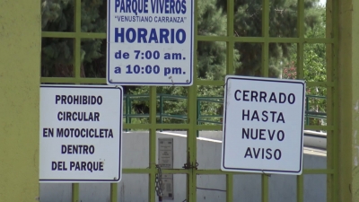 VIDEO Cierran espacios p&uacute;blicos tras aumento de casos covid