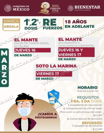 Contin&uacute;a jornada de vacunaci&oacute;n contra Covid-19