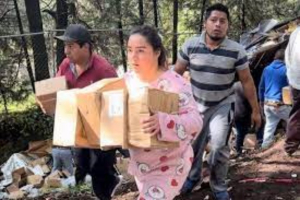 Rapiñan víveres para damnificados de ‘Otis’