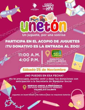 ¡Únete al &quot;Unetón&quot; y regala sonrisas este sábado en el Zoológico de Nuevo Laredo!