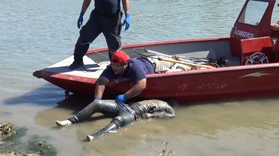 VIDEO Recuperan ahogado n&uacute;mero 7 del r&iacute;o Bravo