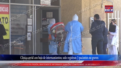 VIDEO Cl&iacute;nica covid con baja de internamientos; solo registran 3 pacientes no graves