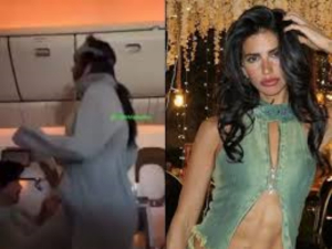 Critican a Bárbara de Regil por hacer ejercicio mientras estaba en un avión