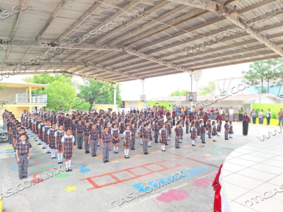 Realizan Interpretaci&oacute;n del Himno Nacional Mexicano en la Escuela Vicente Guerrero Mat.