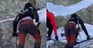 Pareja escala el monte Rysy con su bebé de 9 meses y generan indigación