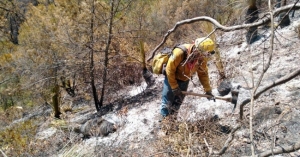 Apagan el incendio en Miquihuana