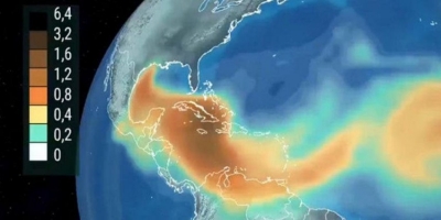 Llega arena del Sahara a Tamaulipas