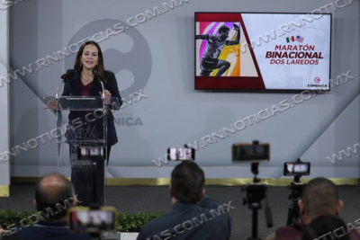 INVITA ALCALDESA CARMEN LILIA CANTUROSAS A INSCRIBIRSE A PRIMER MARAT&Oacute;N BINACIONAL