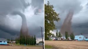 Captan el paso de un poderoso tornado en Canad&aacute;