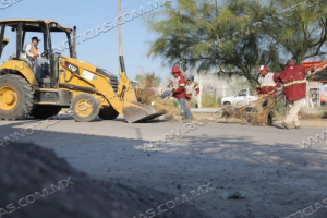 REALIZA GOBIERNO MUNICIPAL DESCACHARRIZACI&Oacute;N EN RESERVAS TERRITORIALES