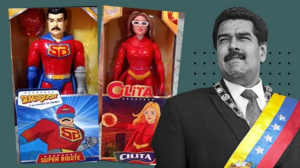 S&uacute;per Bigote: Nicol&aacute;s Maduro regala mu&ntilde;ecos de su "alter ego" a ni&ntilde;os venezolanos en Navidad