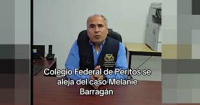 Colegio Federal de Peritos se deslinda de caso Melanie