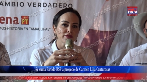VIDEO  Se suma partido RSP a proyecto de Carmen Lilia Canturosas