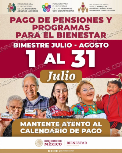 Más de 14.4 millones de derechohabientes reciben Pensiones y Programas de Bienestar