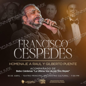 Francisco C&eacute;spedes dar&aacute; concierto en Nuevo Laredo; invita Gobierno Municipal