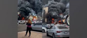 Incendio consume negocio de trampolines y casino en Culiac&aacute;n, Sinaloa