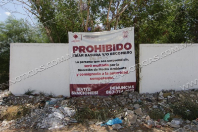 APLICAN MULTAS POR TIRAR BASURA EN LUGARES PROHIBIDOS