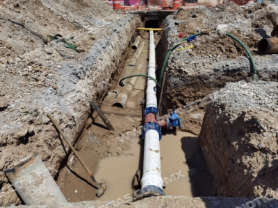 Instala COMAPA tubería en menor tiempo al estimado