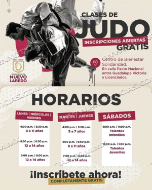 OFRECE GOBIERNO MUNICIPAL CLASES DE JUDO GRATIS PARA NIÑAS, NIÑOS Y ADOLESCENTES EN EL CENTRO DE BIENESTAR SOLIDARIDAD.