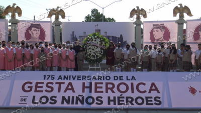 Conmemoran Gesta Heroica de los Ni&ntilde;os H&eacute;roes en Nuevo Laredo
